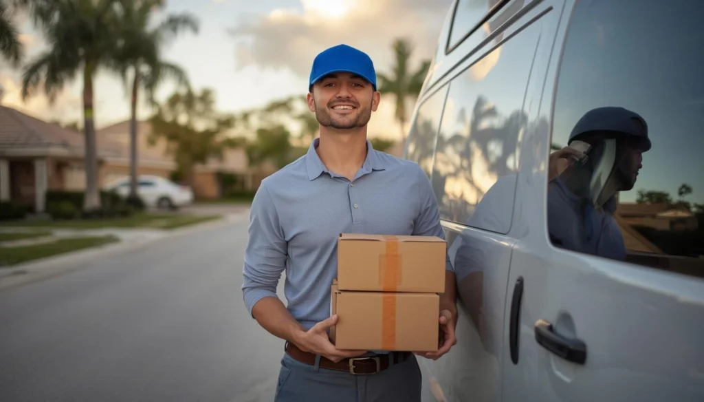 professional courier driver Florida